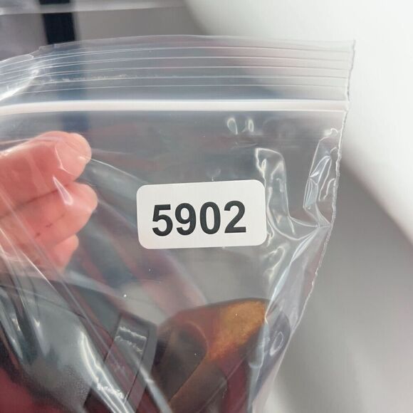 AGL Ballet Flats Women's Size 36.5 6.5 Pointed Black Leather Patent Cap Toe Shoe - Picture 3 of 13